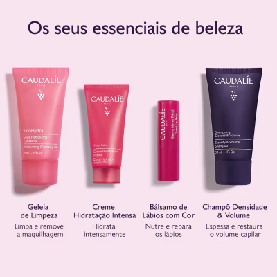 Caudalie Bolsa Essenciais de Beleza com 4 Produtos | Farmácia d'Arrábida