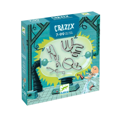 3070900084636 Djeco Crazix Jogo de Lógica com 6 Puzzles de Metal