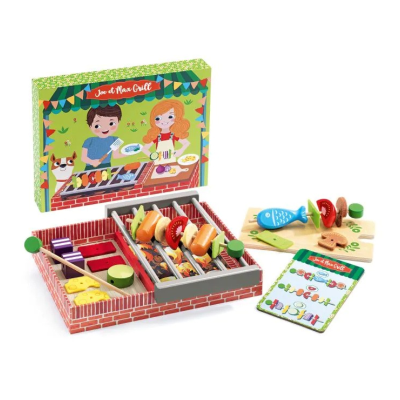 3070900065437 Djeco Joe et Max Grill Jogo de Grelhados de Madeira