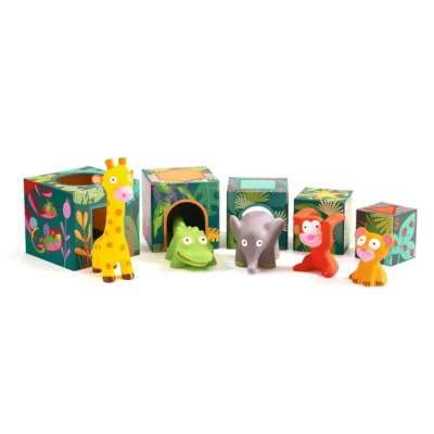 Djeco Maxi Topanijungle Jogo Empilhar Cubos e Animais | Farmácia d'Arrábida