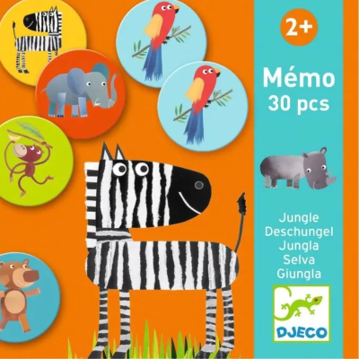 Djeco Memo Jungle Jogo Memória com 30 Peças | Farmácia d'Arrábida