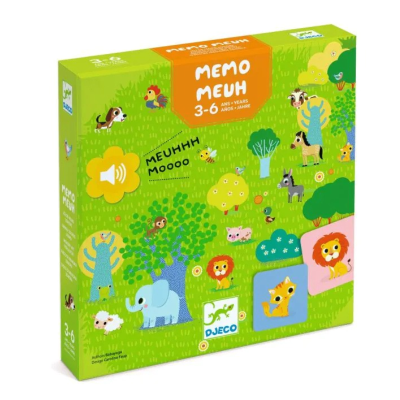 3070900084827 Djeco Memo Meuh Jogo de Memória Sonora com Animais