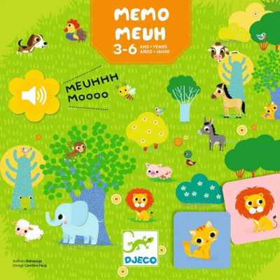 Djeco Memo Meuh Jogo Memória Sonora com Animais | Farmácia d'Arrábida