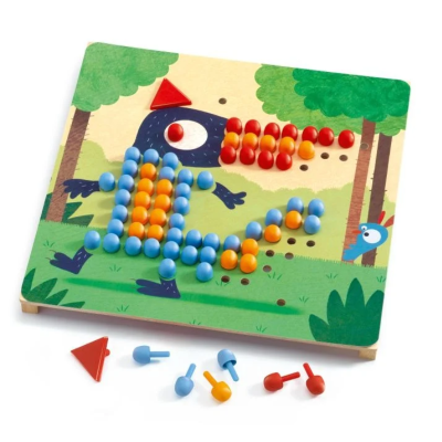 Djeco Mosaico Rigolo Jogo Mosaicos com 230 Pinos | Farmácia d'Arrábida
