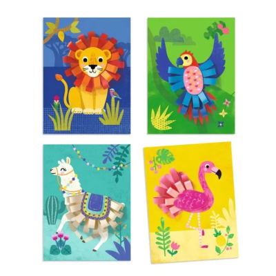 Djeco Pequenos Loops Jogo Colagens de Animais | Farmácia d'Arrábida