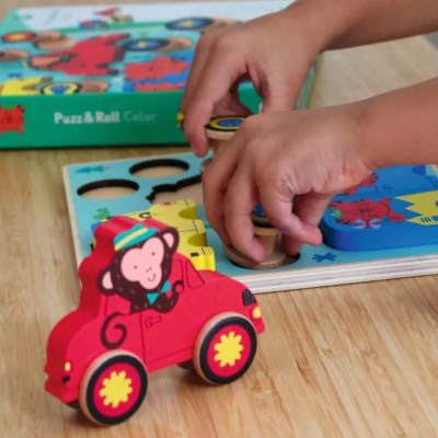Djeco Puzz & Roll Color Puzzle Madeira 2 em 1 | Farmácia d'Arrábida
