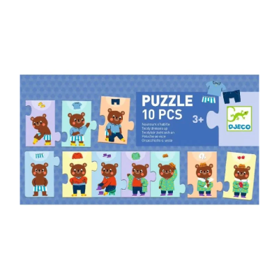 Djeco Puzzle Ursinho Veste-se 10 Peças| Farmácia d'Arrábida