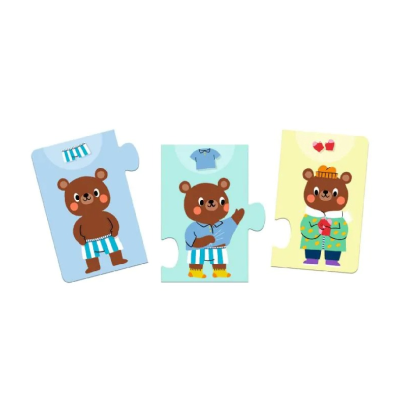 Djeco Puzzle Ursinho Veste-se 10 Peças| Farmácia d'Arrábida