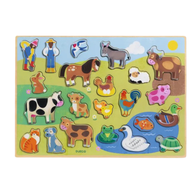 Djeco Campo Puzzle de Madeira, 22 Peças | Farmácia d'Arrábida