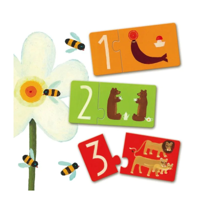 Djeco Puzzle Duo Números Puzzle Educativo 20 Peças | Farmácia d'Arrábida