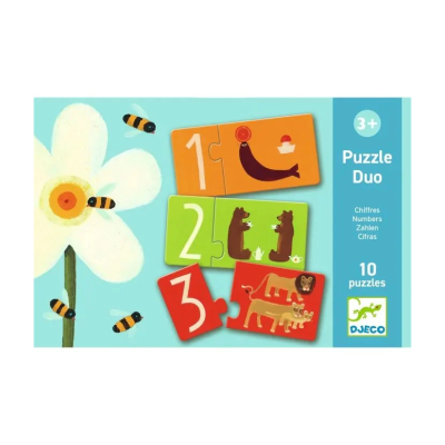 Djeco Puzzle Duo Números Puzzle Educativo 20 Peças | Farmácia d'Arrábida