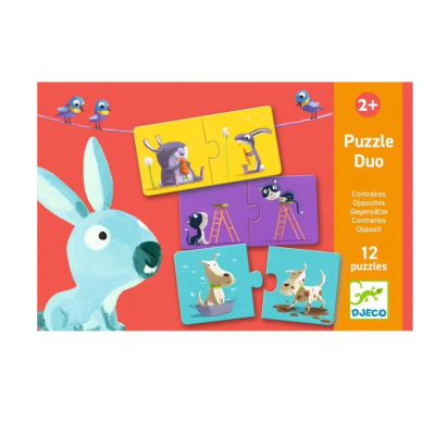 Djeco Puzzle Duo Opostos Puzzle Educativo 24 Peças | Farmácia d'Arrábida