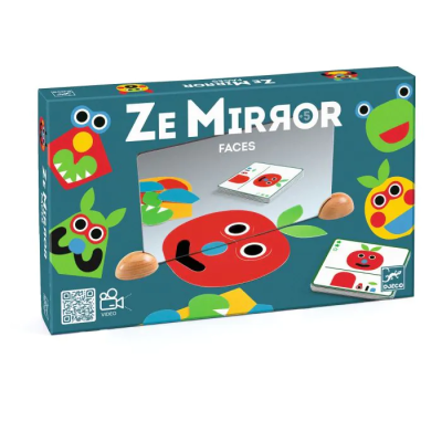 3070900064829 Djeco Ze Mirror Faces Jogo de Reflexos com Espelho para Criar Rostos