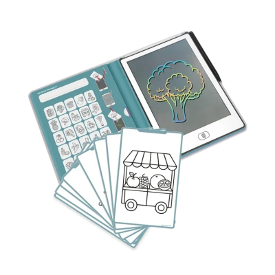 5407009183959 Kidywolf KIDYDRAW-MINI Bloco de Desenho LCD com 30 Ilustrações Mercearia +4 Anos