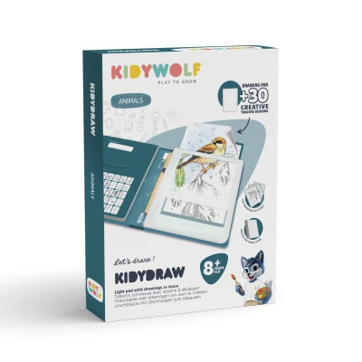 KIDYWOLF KIDYDRAW PAD Prancha Desenho Luz Animais | Farmácia d’Arrábida