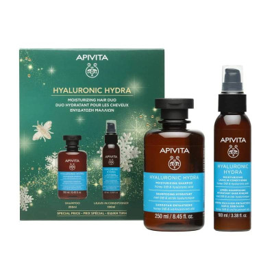 7631465 APIVITA Hyaluronic Hydra Coffret Natal Champô Hidratante 250ml + Condicionador Leave-In 100ml