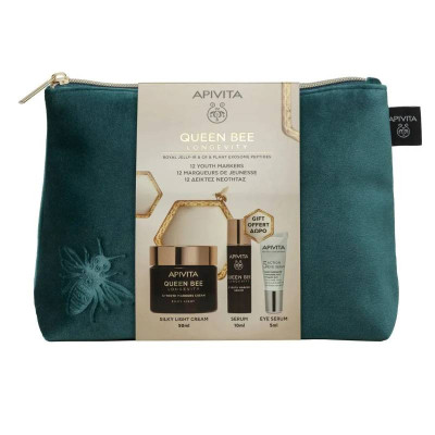 APIVITA Queen Bee Longevity Coffret Creme Ligeiro + Sérum | Farmácia d’Arrábida
