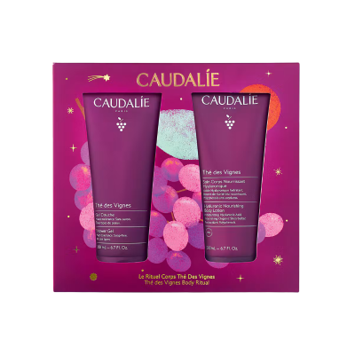 7607010 Caudalie Thé des Vignes Corpo Coffret Natal - Gel de Duche e Loção Corporal 200 ml