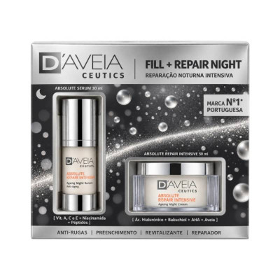 7630541 D'Aveia Ceutics Coffret Fill + Repair Night Sérum 30ml + Creme de Noite 50ml