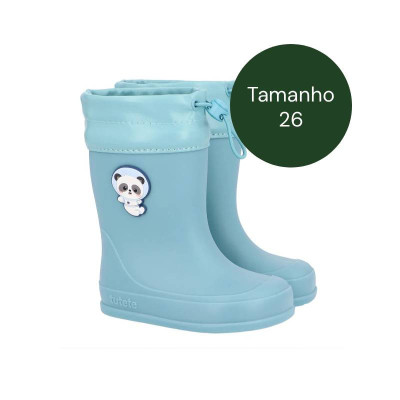 TUTETE Tamanho 26 Galochas Barefoot Pandas para Criança