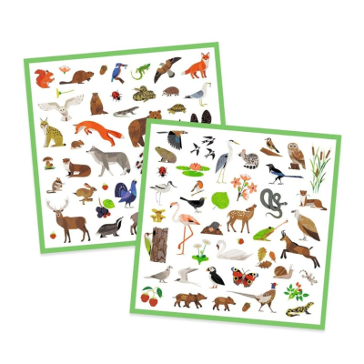 Djeco Fauna 160 Autocolantes Animais Europeus | Farmácia d'Arrábida