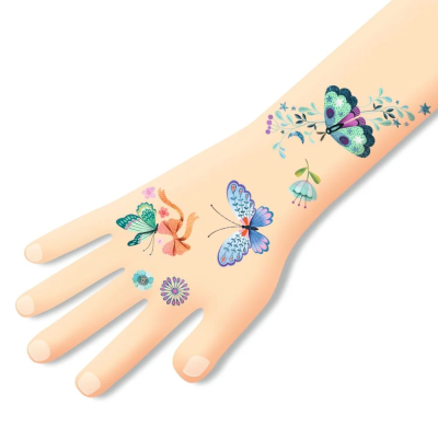 Djeco 50 Tatuagens Borboletas com Glitter | Farmácia d'Arrábida