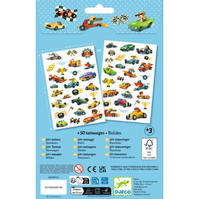 Djeco 50 Tatuagens Carros | Farmácia d'Arrábida