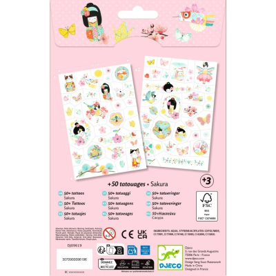 Djeco 50 Tatuagens Sakura | Farmácia d'Arrábida