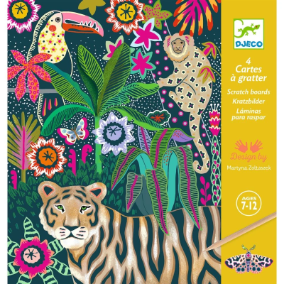 Djeco 4 Cartões para Raspar Rococo | Farmácia d'Arrábida