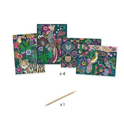 Djeco 4 Cartões para Raspar Rococo | Farmácia d'Arrábida