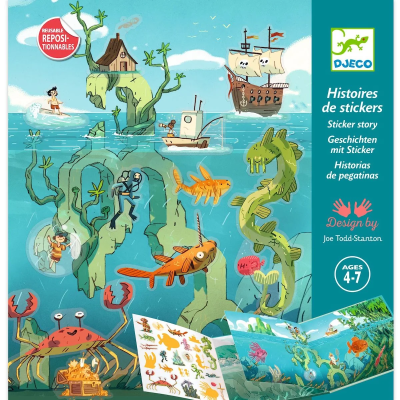 Djeco Aventuras no Mar Histórias com Autocolantes | Farmácia d'Arrábida
