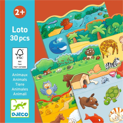 Djeco Loto Animais 30 peças +2A | Farmácia d'Arrábida