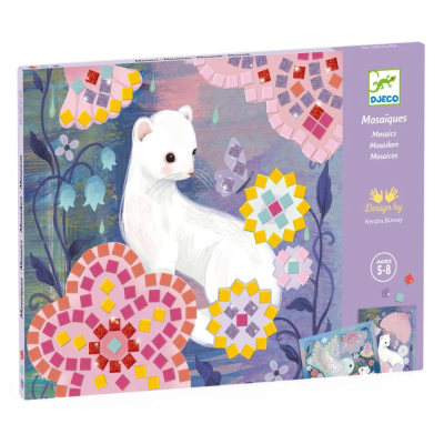3070900093096 Djeco Mosaicos Bosque Kit Criativo com Autocolantes
