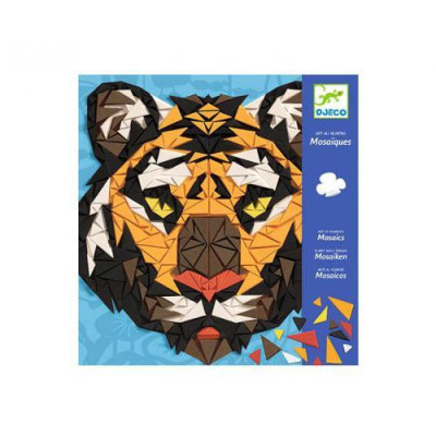 3070900088870 Djeco Mosaicos Khan Kit Criativo com Autocolantes Formas Geométricas