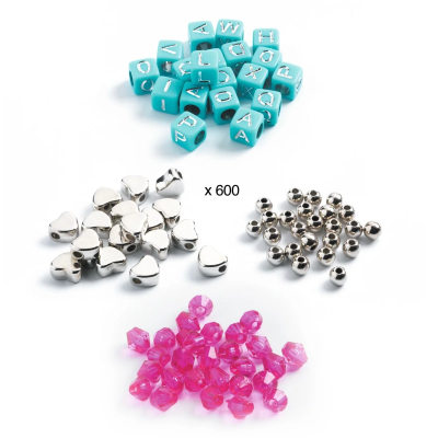 Djeco Alphabet Silver Kit com Letras para Pulseiras | Farmácia d'Arrábida