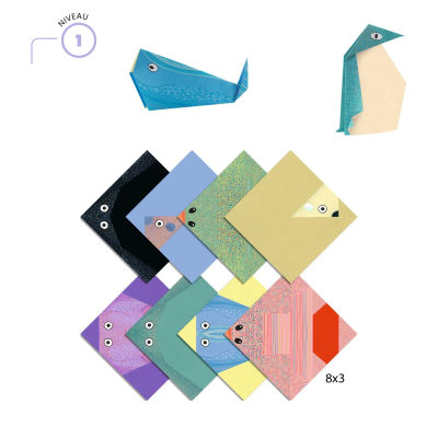 Djeco Animais Polares Kit de Origami Fácil | Farmácia d'Arrábida