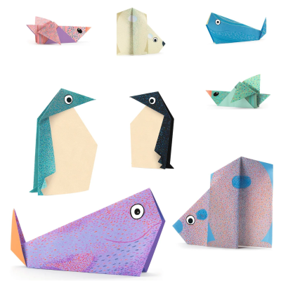 Djeco Animais Polares Kit de Origami Fácil | Farmácia d'Arrábida