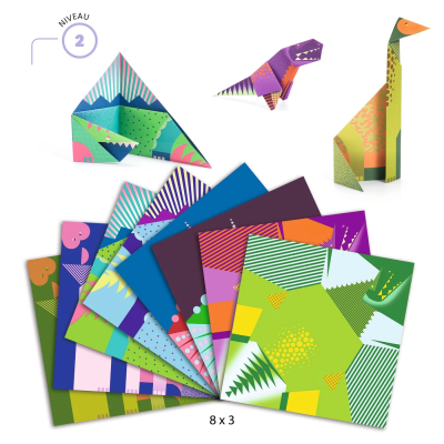 Djeco Origami Dinossauros Kit Criativo de Papel | Farmácia d'Arrábida