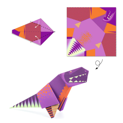 Djeco Origami Dinossauros Kit Criativo de Papel | Farmácia d'Arrábida