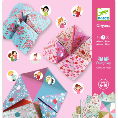 3070900087736 Djeco Origami Jogo Quantos-Queres - Kit Criativo Nível 2 com Autocolantes a partir dos 6 Anos
