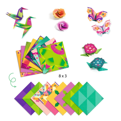 Djeco Origami Trópicos Kit Criativo de Dobragens | Farmácia d'Arrábida