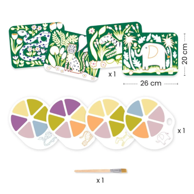 Djeco Selvagens Kit Pintura Infantil Paleta | Farmácia d'Arrábida