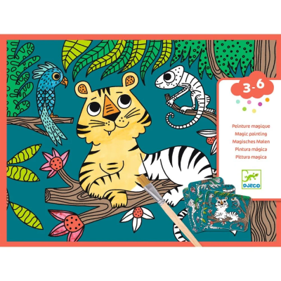 3070900000964 Djeco Animais Selva - Pintura Mágica com Água para Crianças +3 Anos