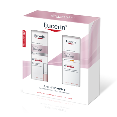 7617860 Eucerin Coffret Anti-Pigment Sérum Duplo 30ml + Creme de Dia FPS 30 50ml - Antimanchas | Edição de Natal