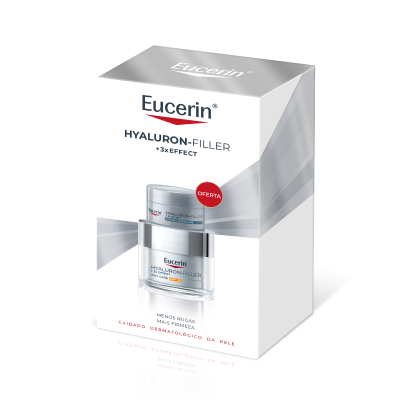 7617779 Euceirn Coffret Hyaluron-Filler 3x Effect Dia SPF30 50ml + Oferta Creme Noite 20ml