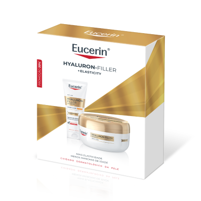 7617837 Eucerin Coffret Hyaluron-Filler+ Elasticity Creme Corpo 200ml + Mãos 75ml