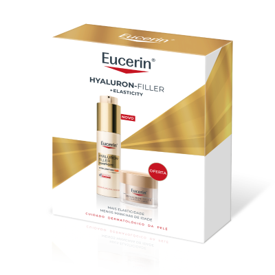 7617803 Eucerin Coffret Hyaluron-Filler + Elasticity Creme Dia FPS50 50ml + Noite 20ml