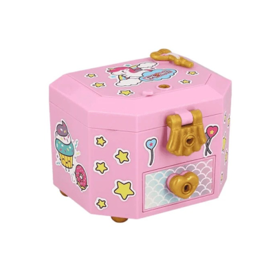 8721017608400 FunLockets Secret Jewellery Box - Caixa de Joias Surpresa com Mais de 20 Surpresas