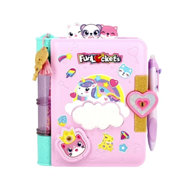 8721017608752 FunLockets Secret Journal Magic Pen +6 Anos - Diário Secreto com Caneta Mágica e Mais de 30 Surpresas