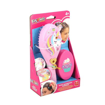 8721017608417 FunLockets Secret Shimmerizer Hairbrush +4 Anos - Escova de Cabelo Secreta com Brilhos